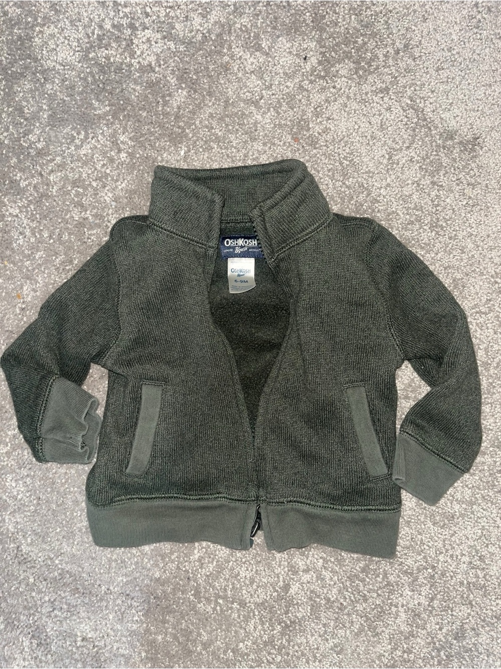 OshKosh B'gosh Kids Dark Olive Green Full-Zip Jacket